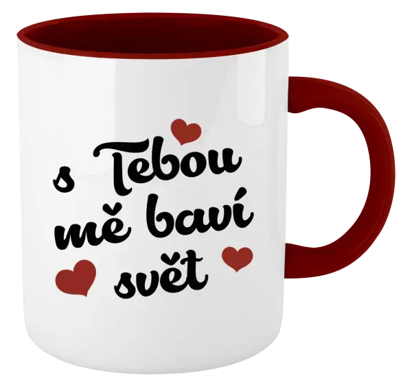 Hrnek S tebou mě baví svět