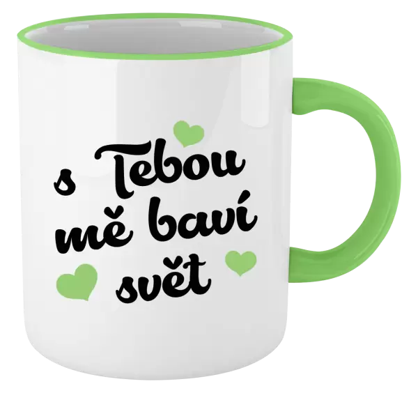 Hrnek S tebou mě baví svět