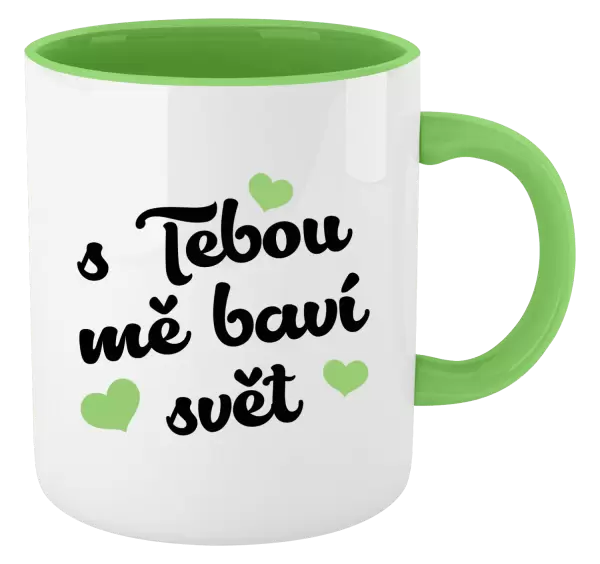 Hrnek S tebou mě baví svět