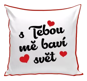 Polštář S tebou mě baví svět