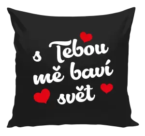 Polštář S tebou mě baví svět