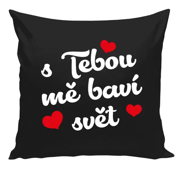 Polštář S tebou mě baví svět