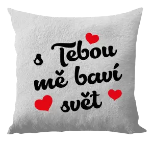Polštář S tebou mě baví svět
