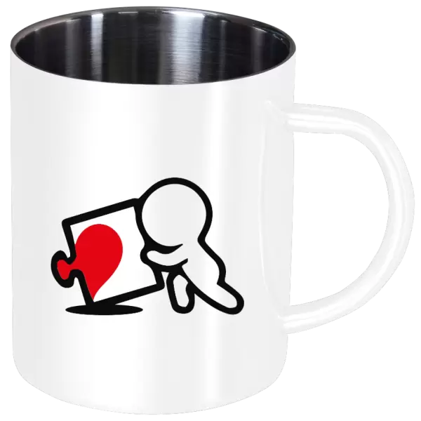 Nerezový hrnek Puzzle man