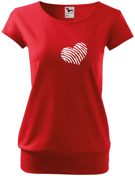 Dámske tričko Odtlačok srdca