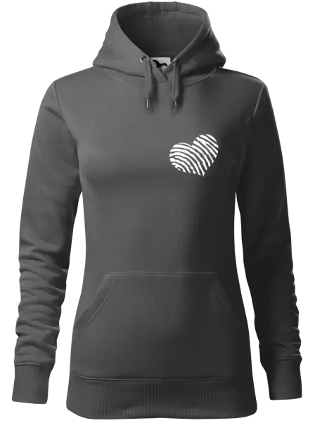 Dámská mikina Otisk srdce