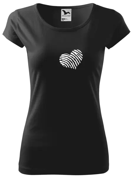 Dámské tričko Otisk srdce