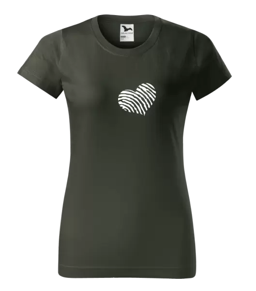 Dámské tričko Otisk srdce