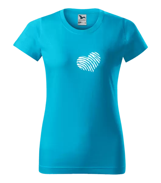 Dámské tričko Otisk srdce