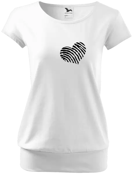 Dámske tričko Odtlačok srdca