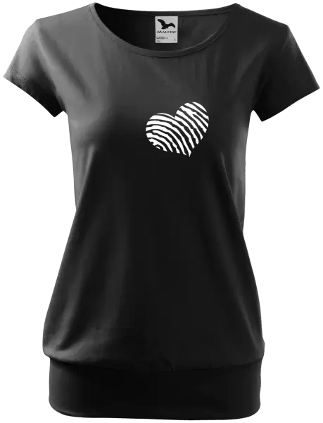 Dámské tričko Otisk srdce