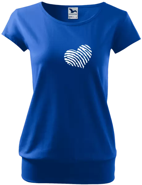 Dámské tričko Otisk srdce