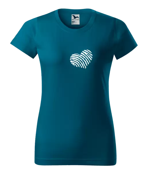 Dámské tričko Otisk srdce