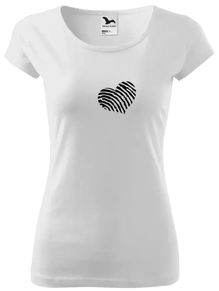 Dámské tričko Otisk srdce