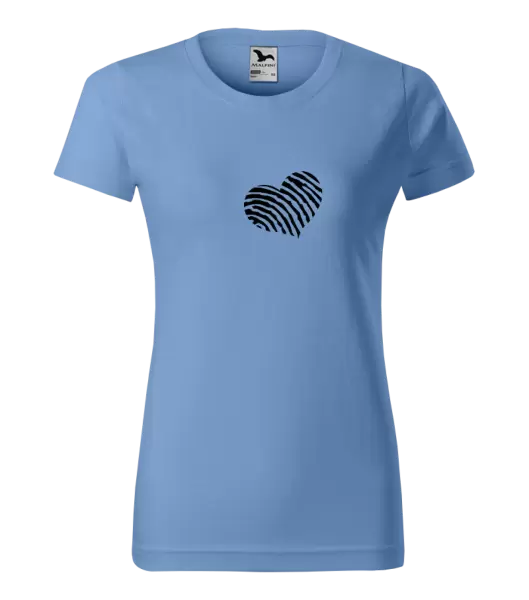 Dámské tričko Otisk srdce