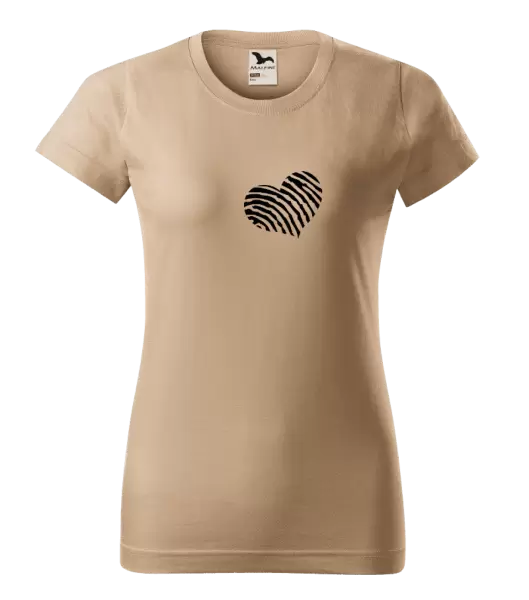 Dámské tričko Otisk srdce