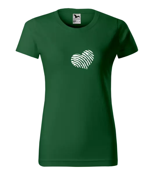 Dámské tričko Otisk srdce