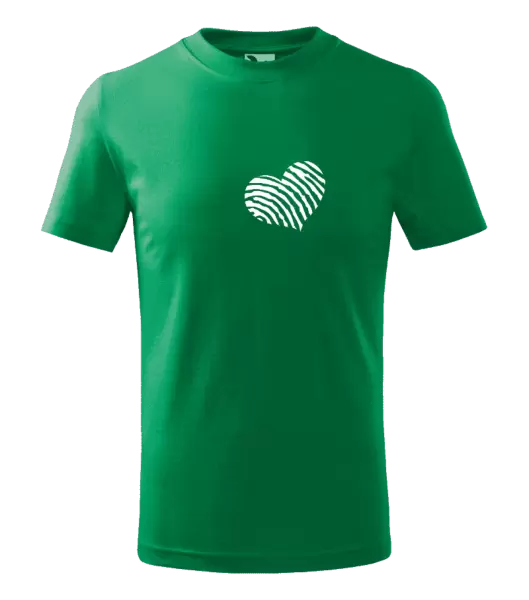 Dětské tričko Otisk srdce