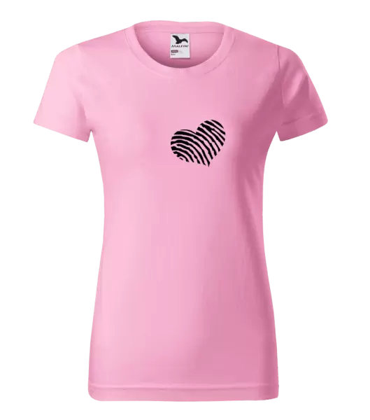 Dámske tričko Odtlačok srdca