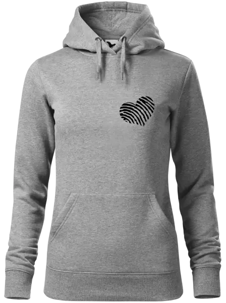 Dámská mikina Otisk srdce