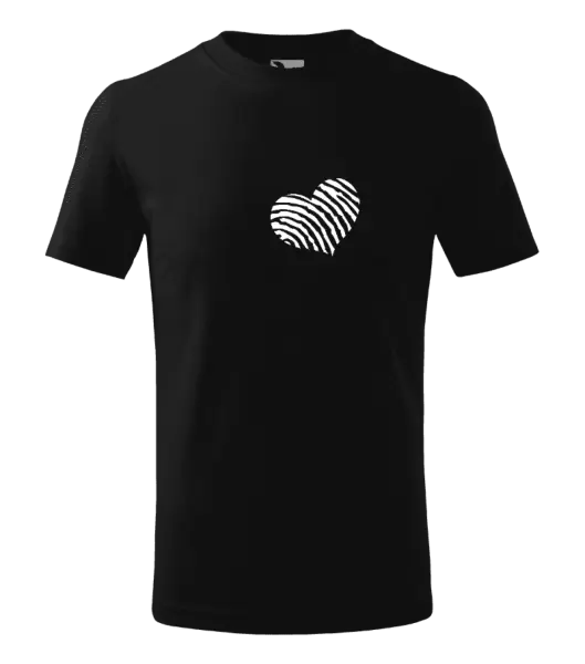 Dětské tričko Otisk srdce