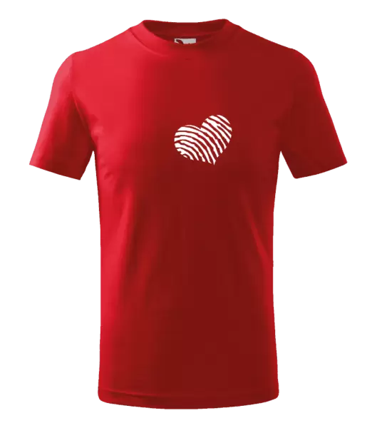 Detské tričko Odtlačok srdca