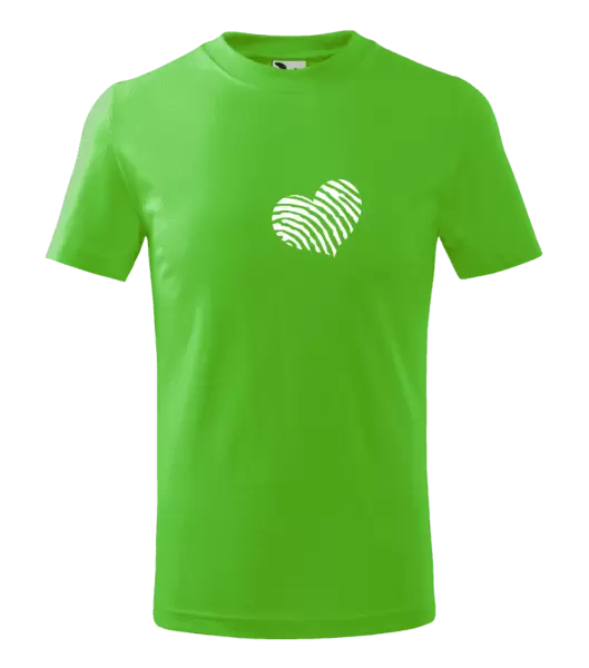 Dětské tričko Otisk srdce