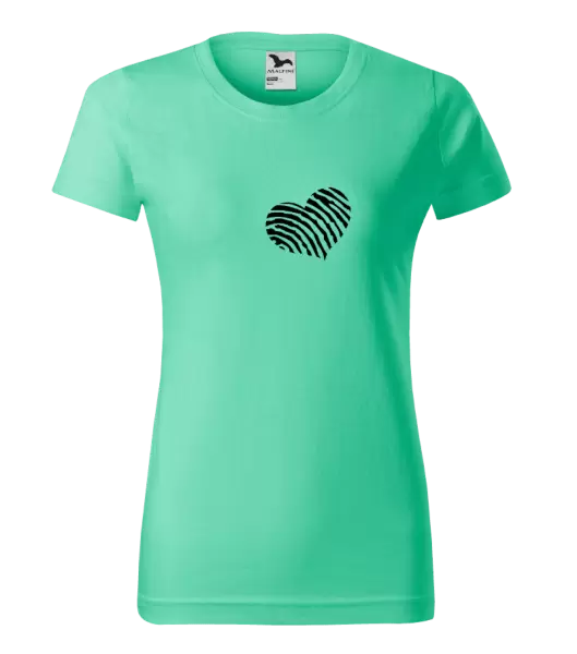 Dámské tričko Otisk srdce