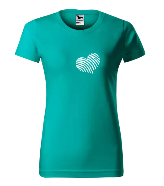 Dámské tričko Otisk srdce