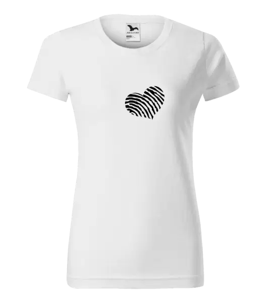 Dámské tričko Otisk srdce