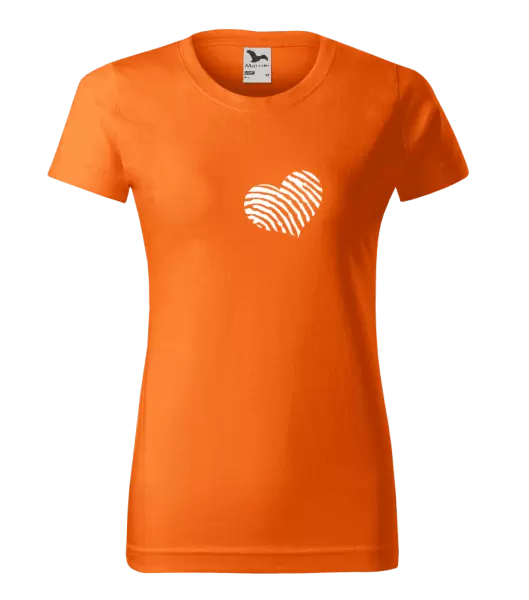 Dámské tričko Otisk srdce