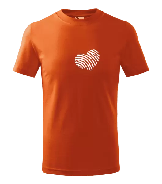 Dětské tričko Otisk srdce