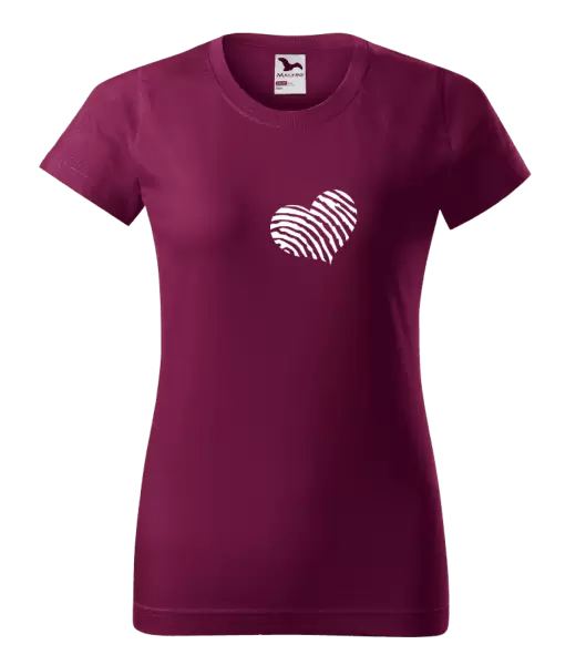 Dámské tričko Otisk srdce