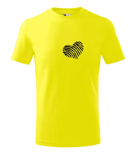 Dětské tričko Otisk srdce