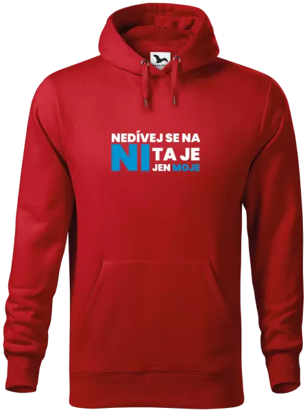 Pánská mikina Nedívej se na ni