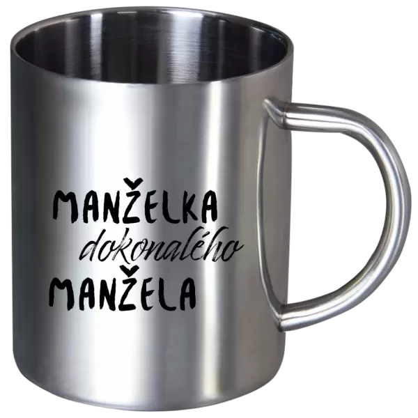 Nerezový hrnek Manželka dokonalého manžela