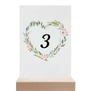 Papírové číslo stolu VENUŠE