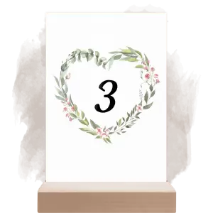 Plexi číslo stolu VENUŠE