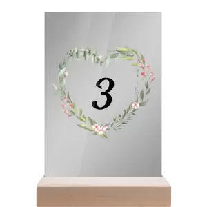 Plexi číslo stolu VENUŠE