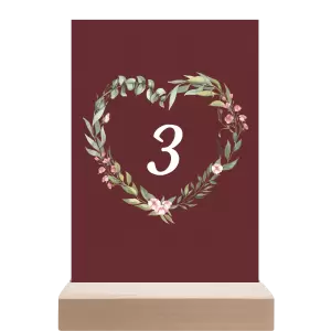 Papírové číslo stolu VENUŠE