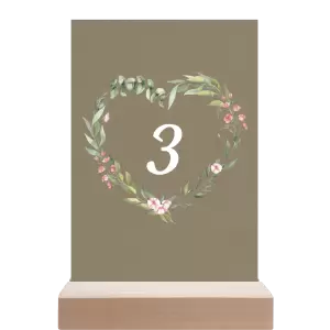 Papírové číslo stolu VENUŠE