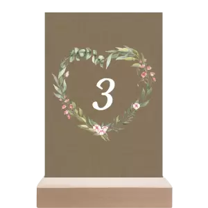Papírové číslo stolu VENUŠE