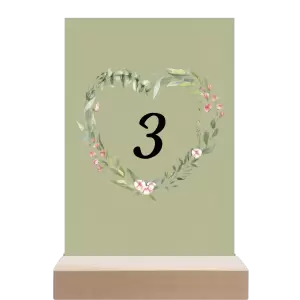 Papírové číslo stolu VENUŠE