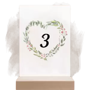 Plexi číslo stolu VENUŠE