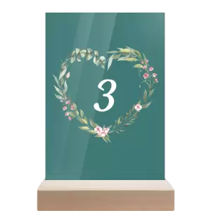 Plexi číslo stolu VENUŠE