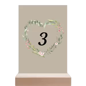 Papírové číslo stolu VENUŠE