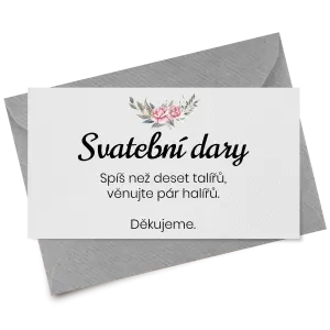 Papírová kartička dary VENUŠE