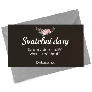 Papírová kartička dary VENUŠE