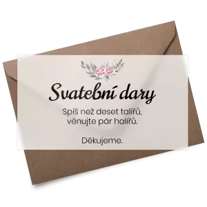 Plexi kartička dary VENUŠE