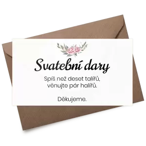 Plexi kartička dary VENUŠE